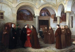Torquato Tasso Retires to the Convent of San Onofrio on the Janiculum by Gabriel Maureta Aracil